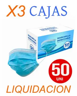 MASCARILLAS QUIRURGICA PACK 3 CAJAS MASCARILLASA ECONOMICA
