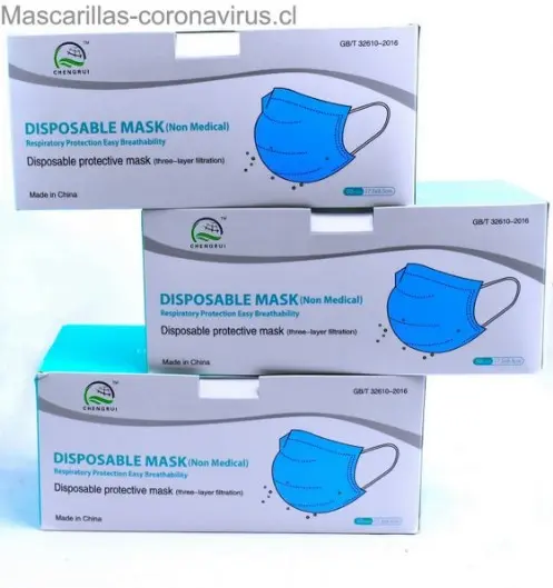 MASCARILLAS 3 PLIEGUES VENTA PARA DULTOS mascarillas marca chengrui venta por mayor