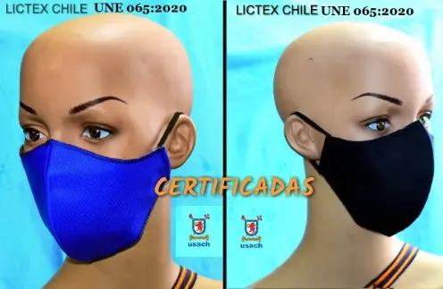 mascarillas lavable certificado isp chile 